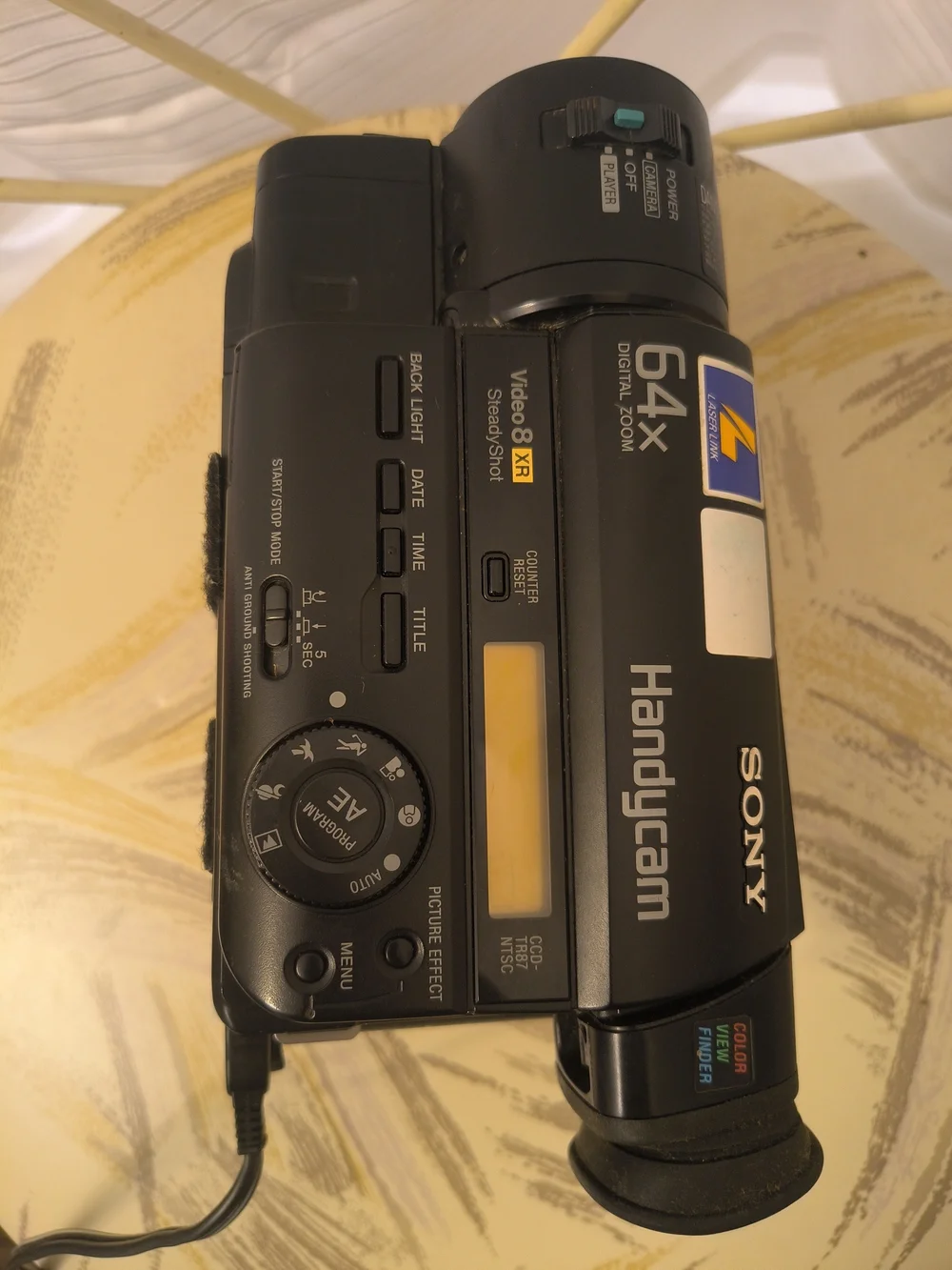 Sony Handycam Black Camcorder with InfoLithium Battery For Parts Only